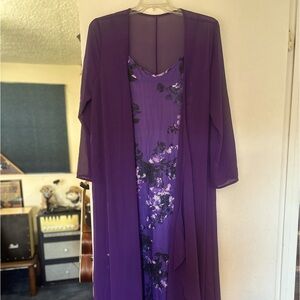 Purple night gown and cover
